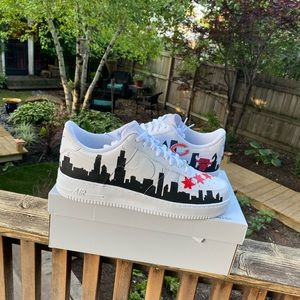 Air Force 1 “City Scape” custom. Read Description